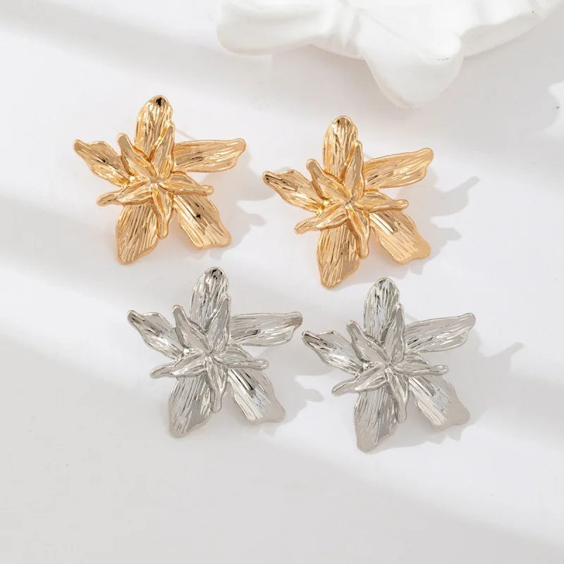 Personality Design Double Layered Big Flower Ring