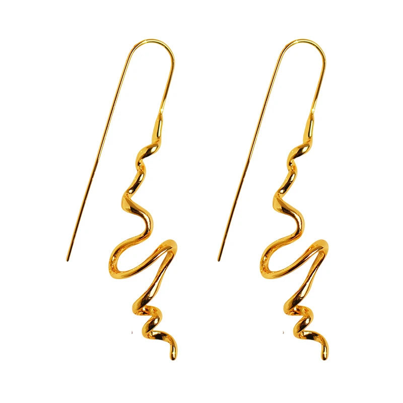 Abstract three-dimensional Design Earrings