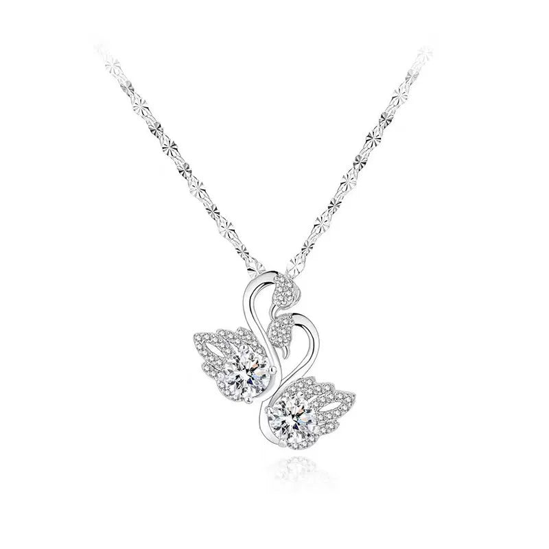 New 925 Sterling Silver Necklace Moissanite Pendant