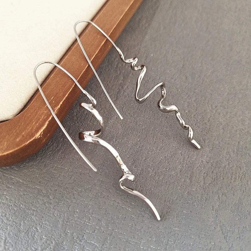 Abstract three-dimensional Design Earrings