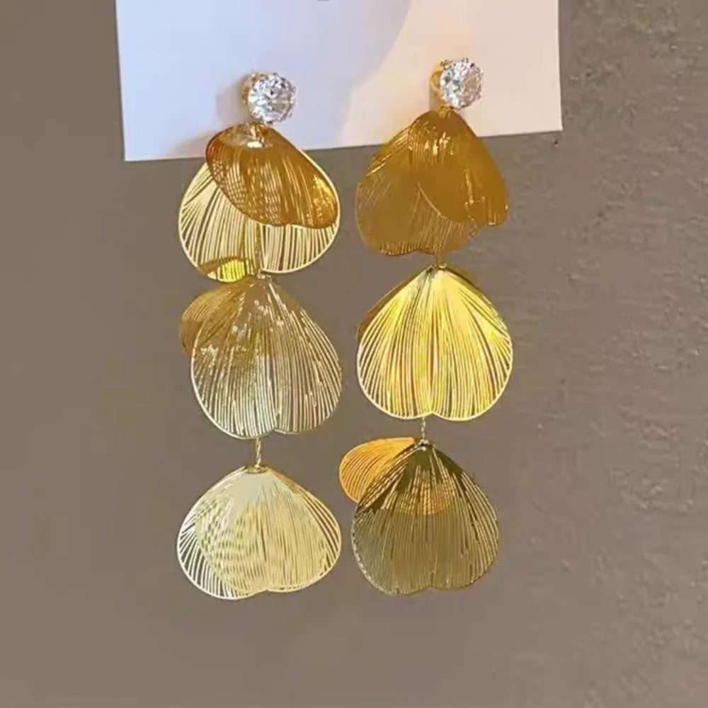 Ear Studs Flower Long Hanging Earrings